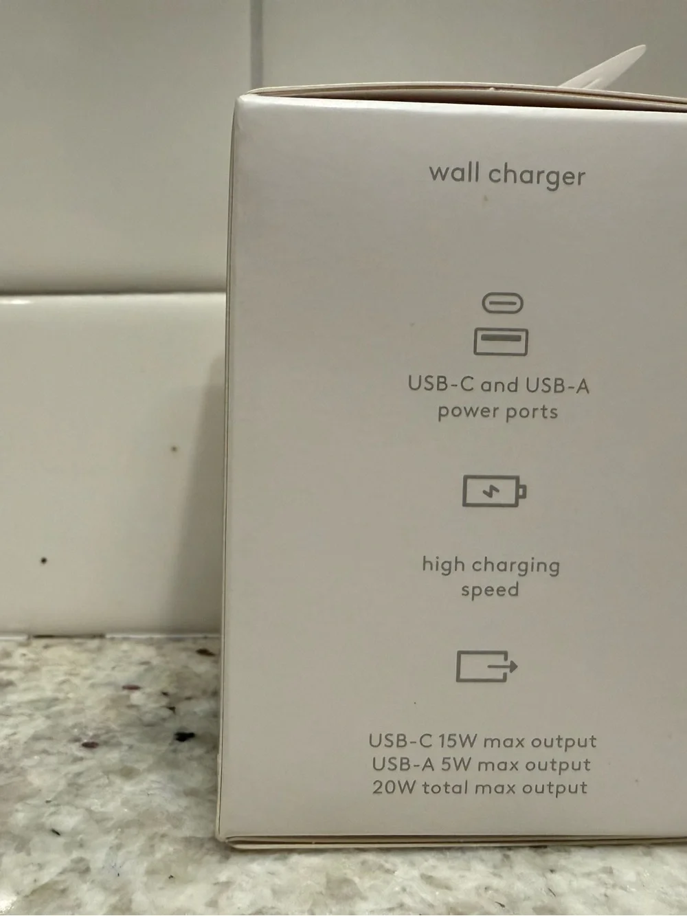3/$15* heyday Dual-Port Wall Charger in Warm Peach NWT